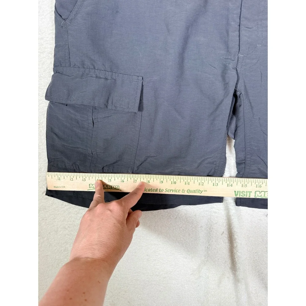 The North Face Belted Cargo Hiking Shorts Mens Gray Nylon XL Asphalt AU2D Trail